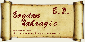 Bogdan Makragić vizit kartica